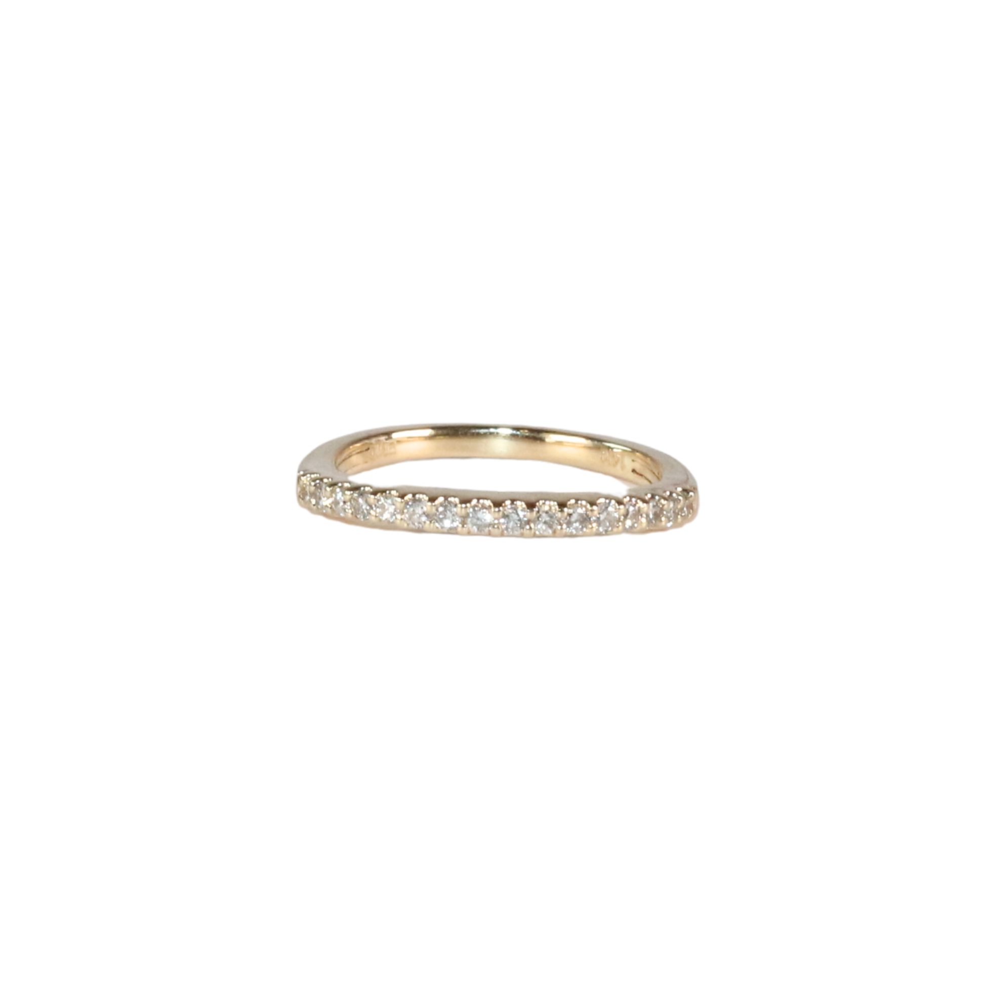 Diamond Half Grace Ring size 4 3/4 oro amarillo