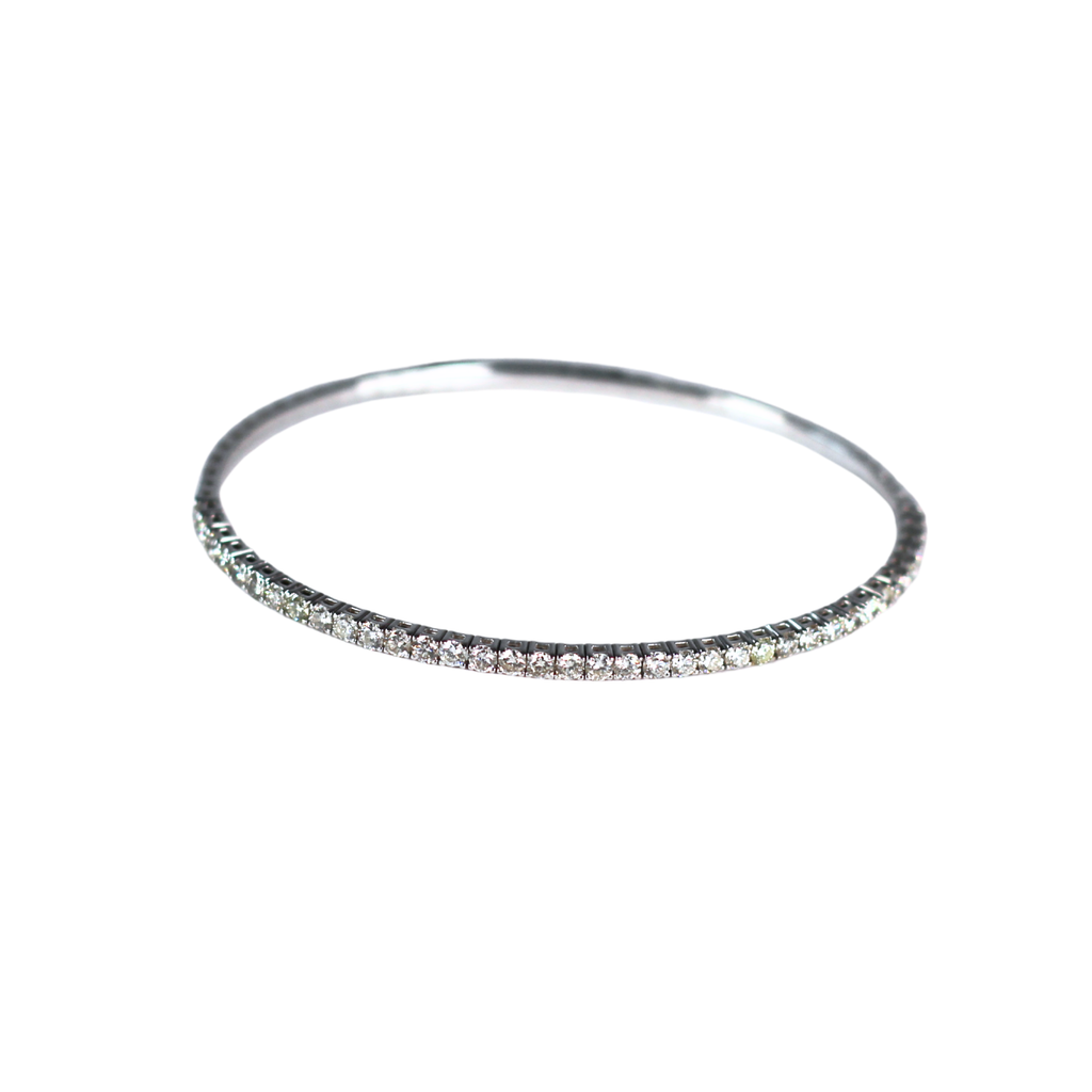 Half Tennis Bangle Flexible 2ctw