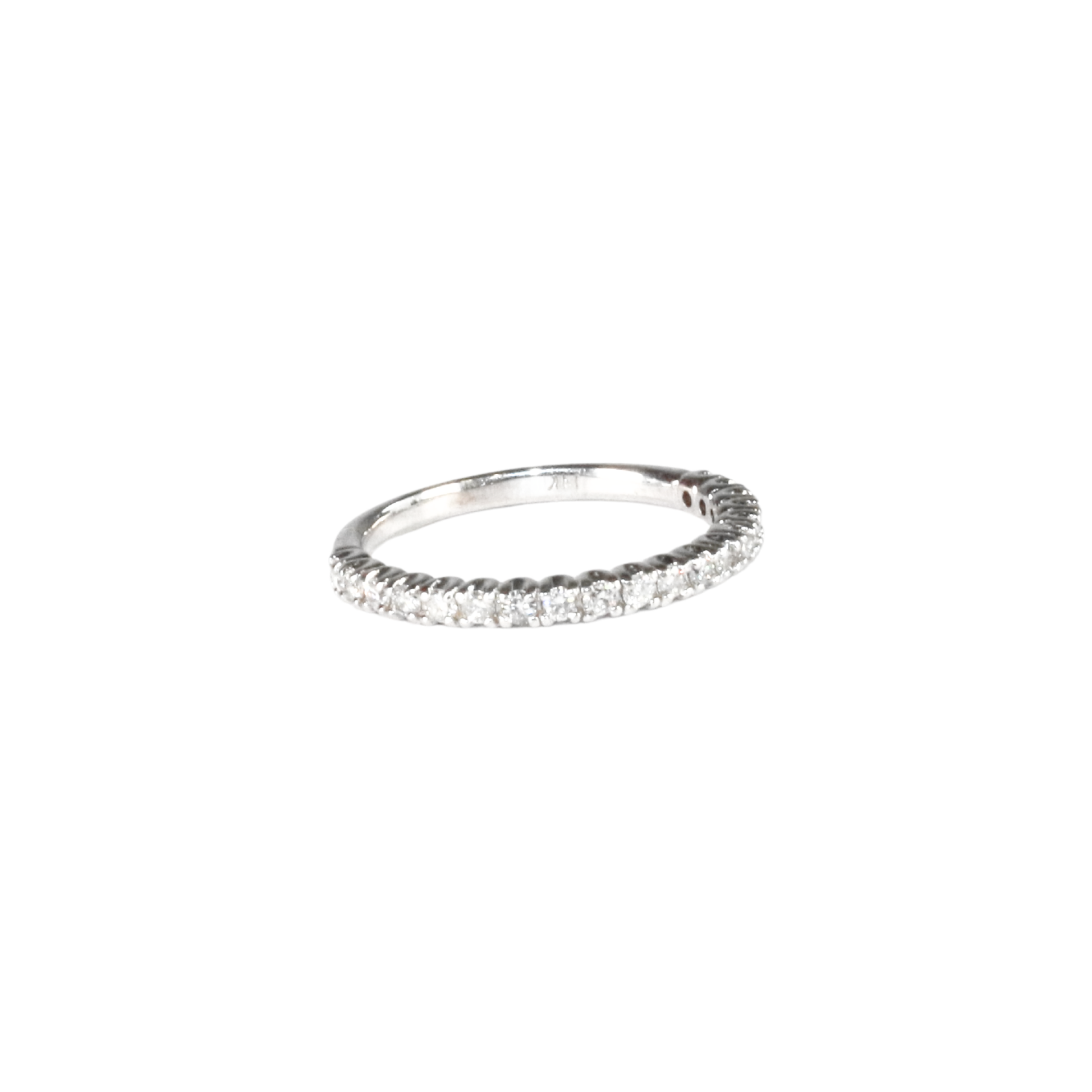 Diamond Basket Eternity Ring size 6 3/4 white gold