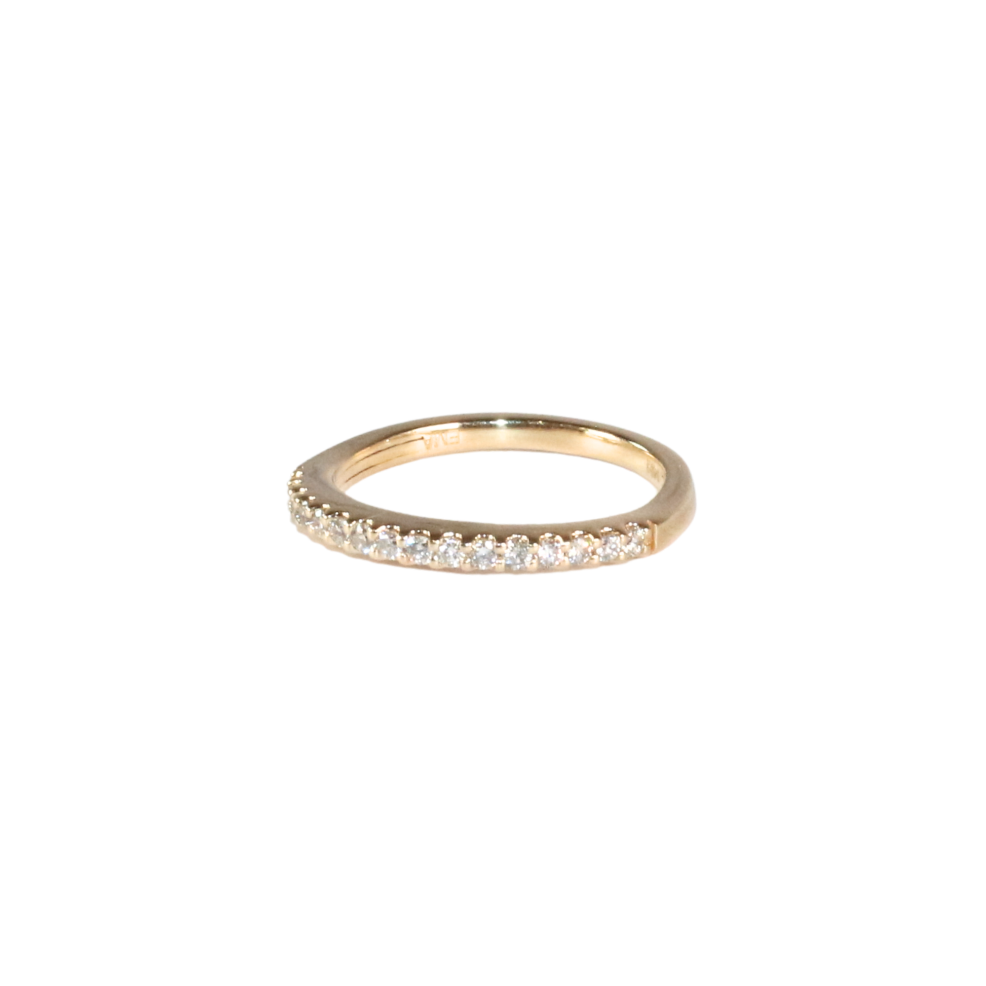 Diamond Half Grace Ring size 4 3/4 oro amarillo