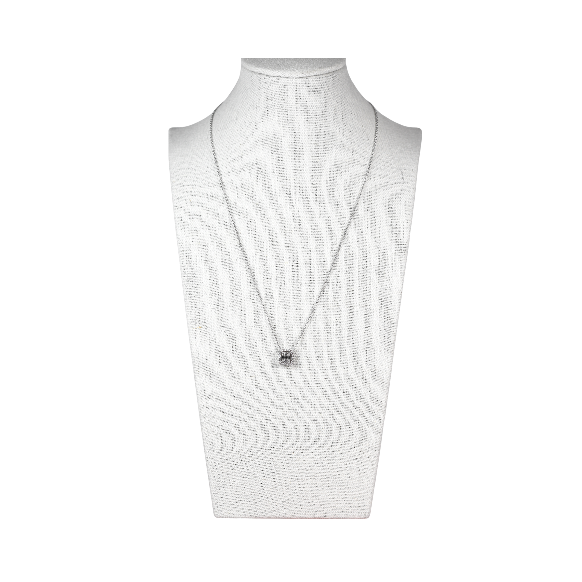 Diamond Baguette Necklace