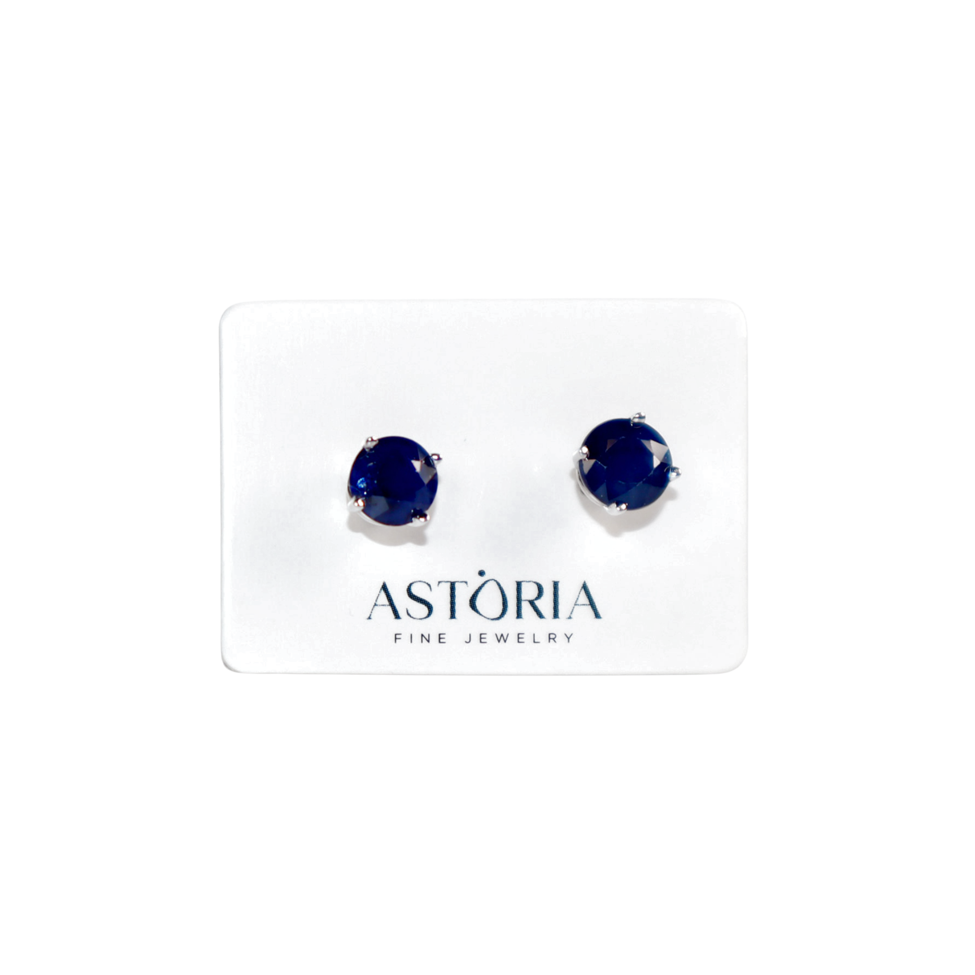 Rani Solitaire Sapphire Studs