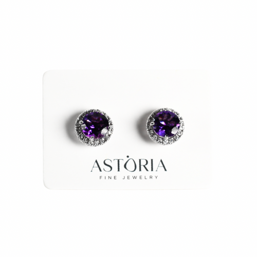 Amatista Studs