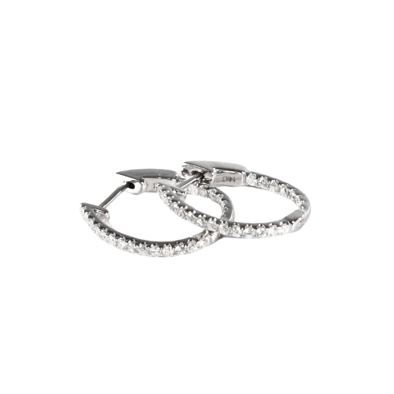 Diamond Inside-out Hoops