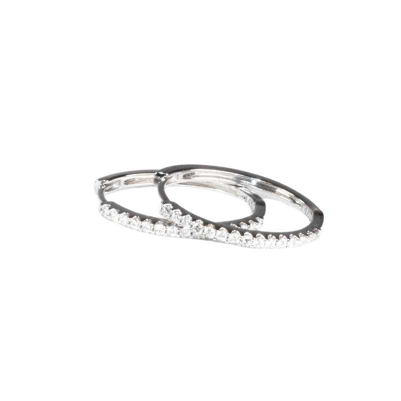 Diamond Line Hoops