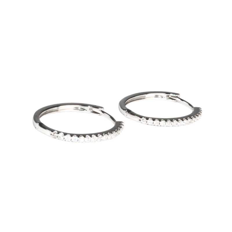 Diamond Line Hoops