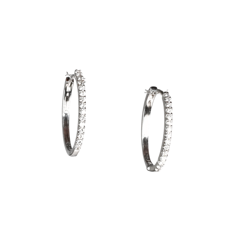 Diamond Line Hoops